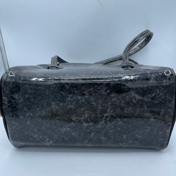 Vintage Stuart "Lady" McQuire Patent leather black marbled Handbag - Picture 14 of 14